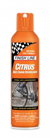 Finish Line Citrus Bike Chain Degreaser - 12 oz Aerosol