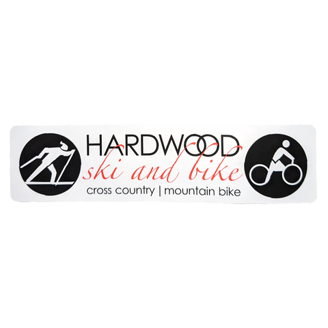 Small Hardwood Logo Sticker